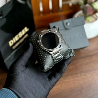 Round Smartwatch with Dual Strap & Premium Hard Box – Bluetooth Calling, Notifications & Fitness Tracking - Black