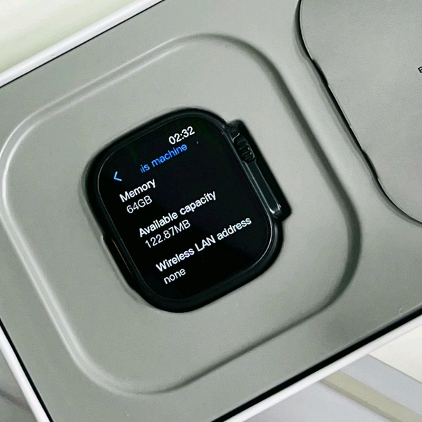 Smartwatch Ultra 2 – Black Edition With 64gb Storage, AirPods Connectivity, Original Style Logo, Real Screws, Strap Locks