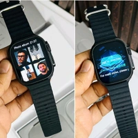 Smartwatch Ultra 2 – Black Edition With 64gb Storage, AirPods Connectivity, Original Style Logo, Real Screws, Strap Locks