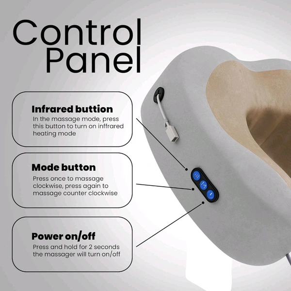 U Shaped Massage Pillow Neck Massage Device Electric Neck Massager Apparatus Shoulder Back Cervical Massager For Body Relaxation