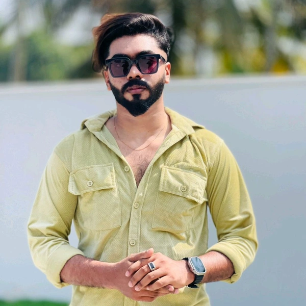 Velvet Double Pocket Premium Quality Shirt - M