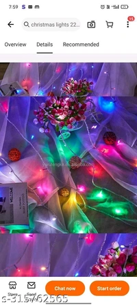 Fancy Malti calour rice light 44 led power pixel led light for decoration string and series light for Diwali Christmas indoor outdoor decoration 13 mt Length pack of 1 - 🪙