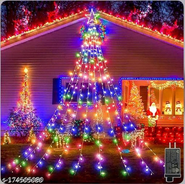 Led String light PACK OF 5 (8 mtr/25ft 80 led multicolour) Diwali lights waterproof decorative lights with 8 mode extensions - 🪙