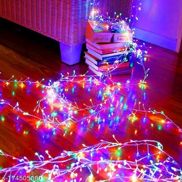 Led String light PACK OF 5 (8 mtr/25ft 80 led multicolour) Diwali lights waterproof decorative lights with 8 mode extensions - 🪙