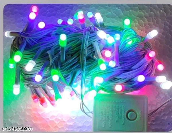 Led String light PACK OF 5 (8 mtr/25ft 80 led multicolour) Diwali lights waterproof decorative lights with 8 mode extensions - 🪙