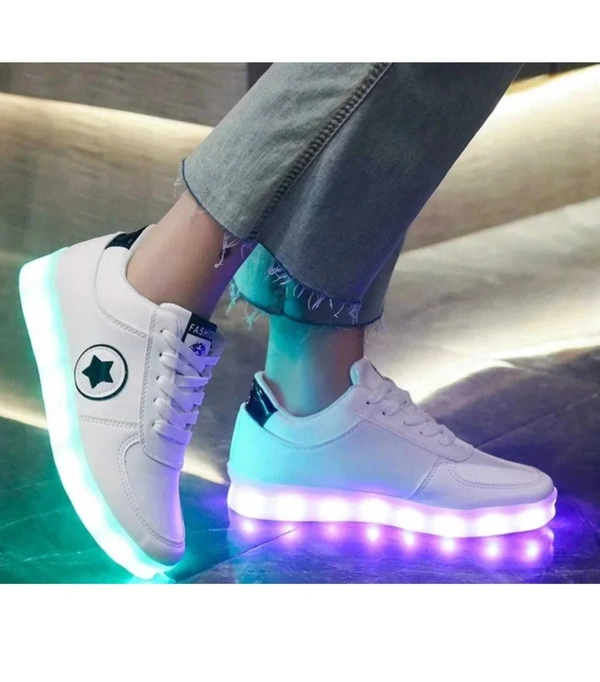 Z Blue Led High Light Glowing with USB Cable+ charging color For Men Women children Party Wear For Men (White)