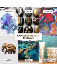 GRANOTONE Venezia Metallic Acrylic Paint - 50ml, 12 Shades, Non-Fading, Indoor/Outdoor, Non-Toxic, for Artists, Hobbyists & Kids, Made in India