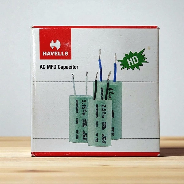 HAVELLS 2.5 Mfd Capacitor For All Ceiling Fans And Table Fans (Pack Of 4)