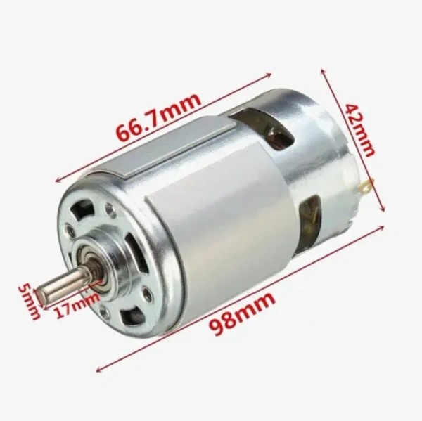 RS-775 DC Motor With Bush Bearing Standard Round Shaft For DIY Projects