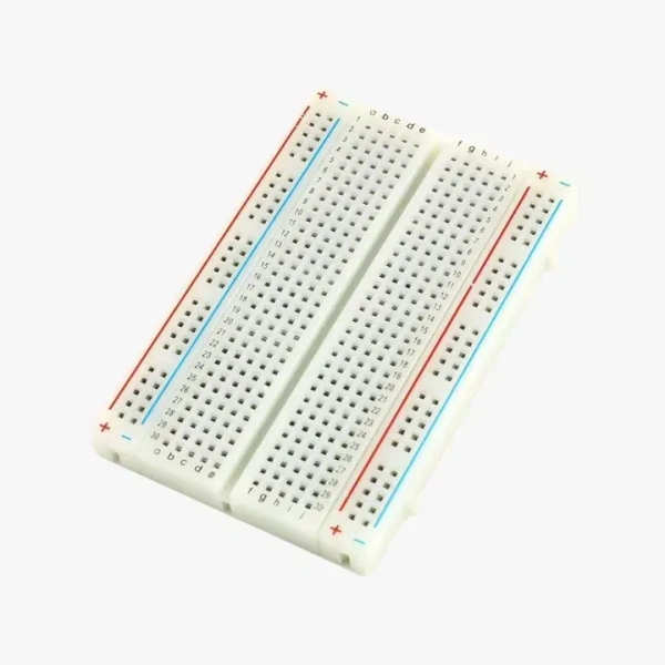 400 Points White Solderless Breadboard – Medium Size