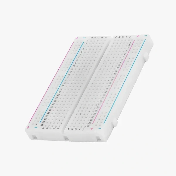 400 Points White Solderless Breadboard – Medium Size