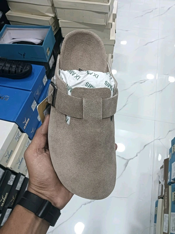 IX Armis Royal King Suede Leather Sandals - 7, Lite Brown