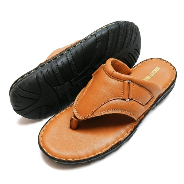 AmburLeather.in Ambur Leather Pandiyan Pride Sandals - 12, Tan
