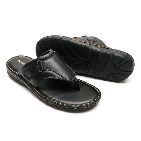 AmburLeather.in Ambur Leather Pandiyan Pride Sandals - 9, Royal Black