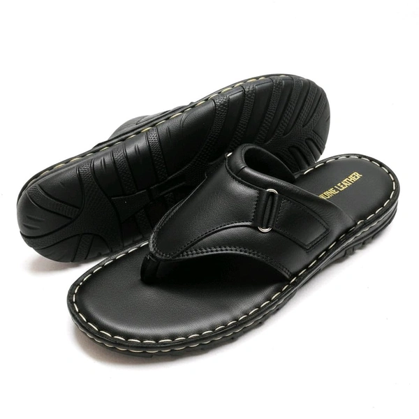 AmburLeather.in Ambur Leather Pandiyan Pride Sandals - 10, Royal Black