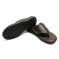 AmburLeather.in Ambur Leather Pandiyan Pride Sandals - 7, Choco Brown