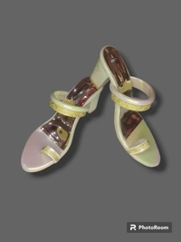 SHOETOPIA Shoetopia Women Gold Heels Sandal - White, 7, Sandal