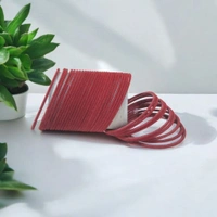 Skb Market Non-Precious Metal Base Metal with Velvet worked Glossy Finished Bangle Set For Women and Girls - 2.8