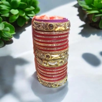 Skb Market Red Plastic Bangles for Women and Girls, Lightweight and Strong, Easy to Wear Every Day or on Special Occasions Like Parties, Weddings, Festivals, with Traditional or Casual Outfits - 2.4