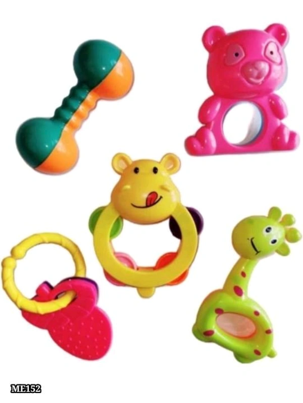 Realistic Plastic Rattle Toy Set