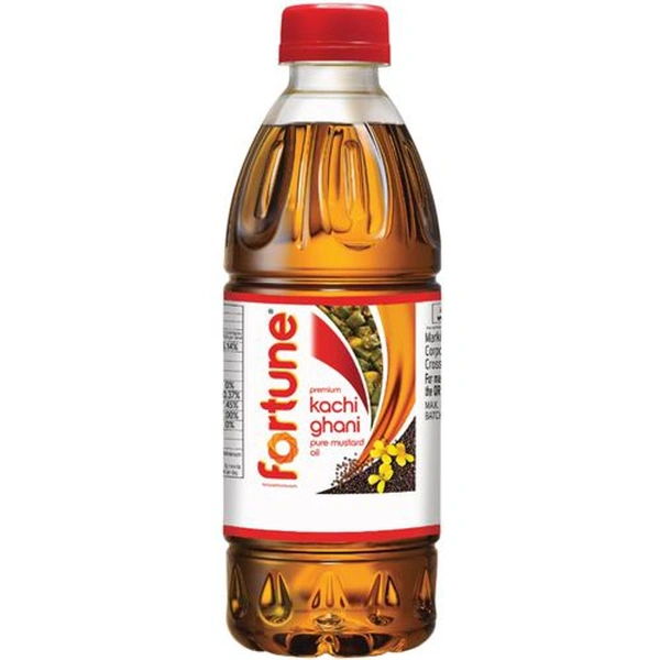 Fortune Kachi Ghani Mustard Oil 200 ml × 60 Bottle