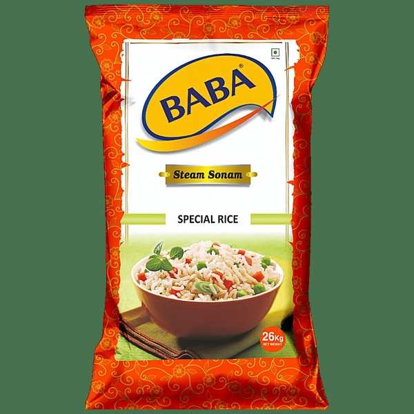 Baba Steam Sonam Rice 26 Kg