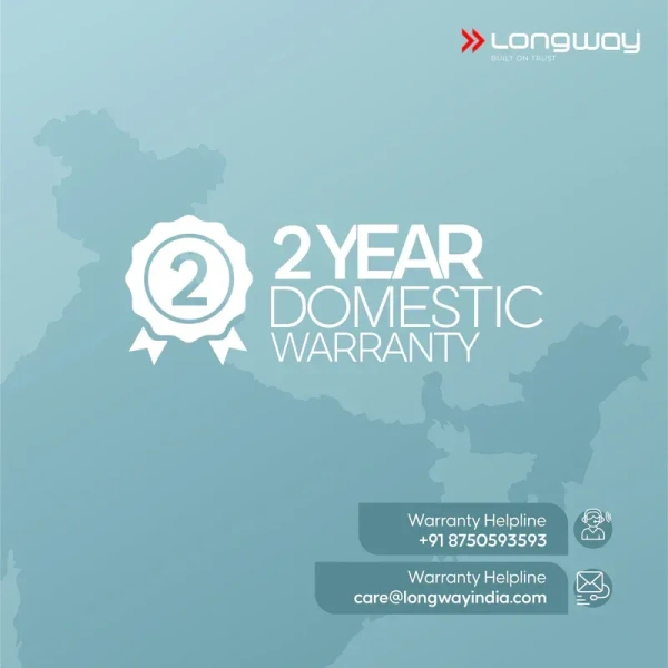 Longway Wave 1200 mm 3 Blade ceiling fan with Ultra High Speed - Blue