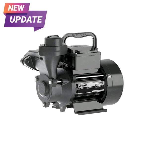 Silver YUVA PLUS Single Phase Shallow Well Jet Pump Self Priming Water Pumps Centrifugal Water Pumps - 0.5HP