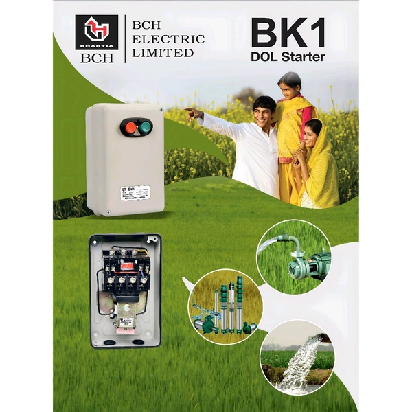 BCH BK1 THREE PHASE DOL STARTER RELAY RANGE 13-22Amp