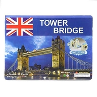 Jigsaw 3D Puzzle Toy DIY for Kids, Assembling Sheet (Tower Bridge)