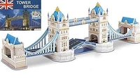 Jigsaw 3D Puzzle Toy DIY for Kids, Assembling Sheet (Tower Bridge)