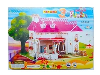 Jigsaw 3D Puzzle Toy DIY for Kids, Assembling Sheet (House Puzzle Building Kit)