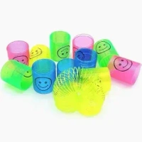 Smile Face Small Spring for Kids (Multicolor) - (4 Piece)
