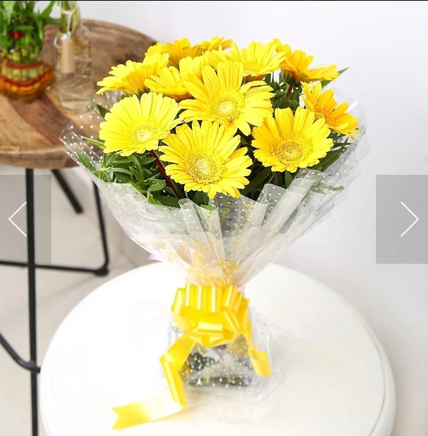 Yellow Gebra Bouquet 