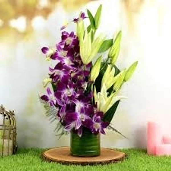 orchid lily bouquets