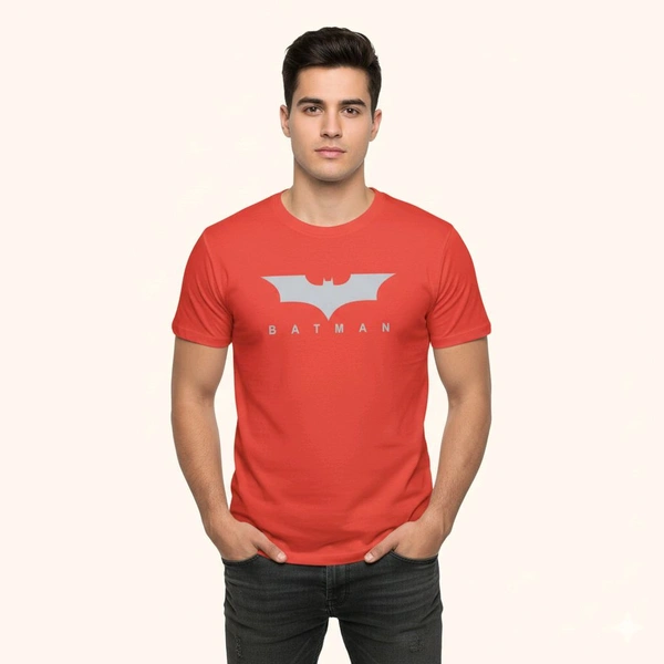 Batman Red Tshirt For Men Polyester
