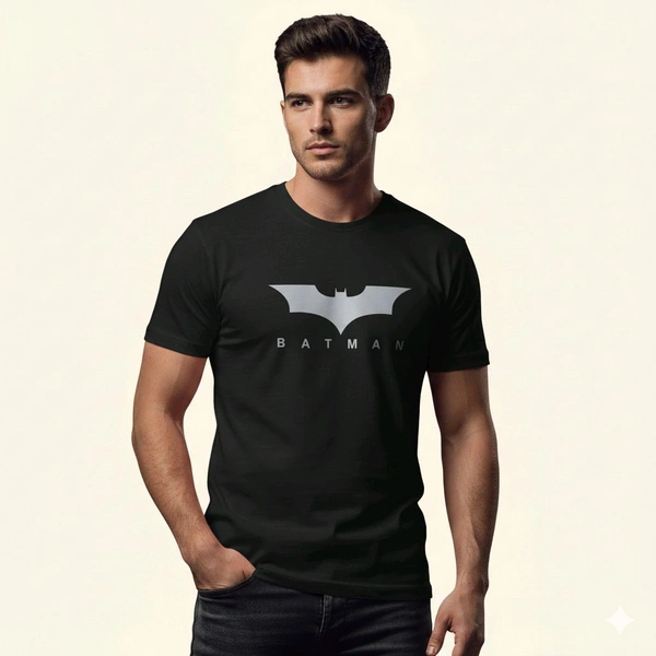 Batman Black Tshirt For Men Polyester