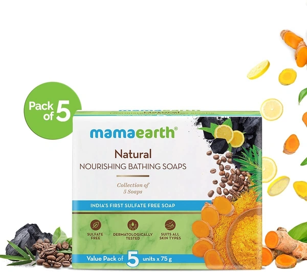 Mamaearth Natural Nourishing Bathing Soap – 375gm