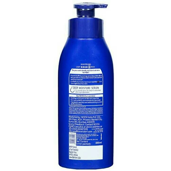Nivea Nourishing Very Dry Skin Milk Body Lotion ,400ml 