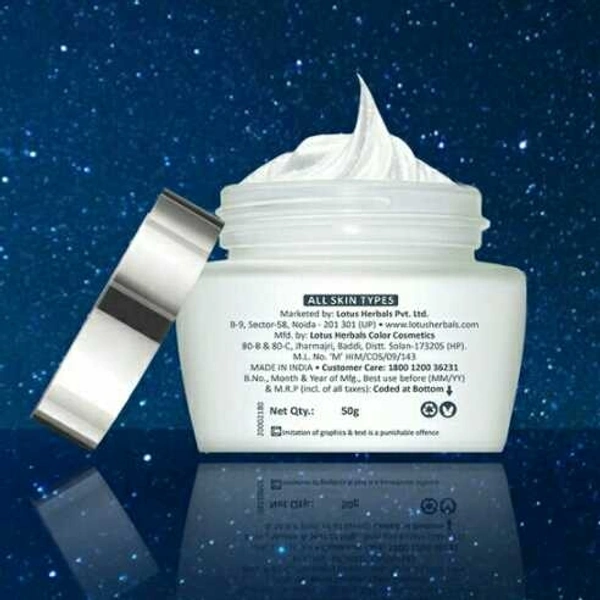 Lotus Herbals Whiteglow Advanced Pink Glow Night Crème, 50 g