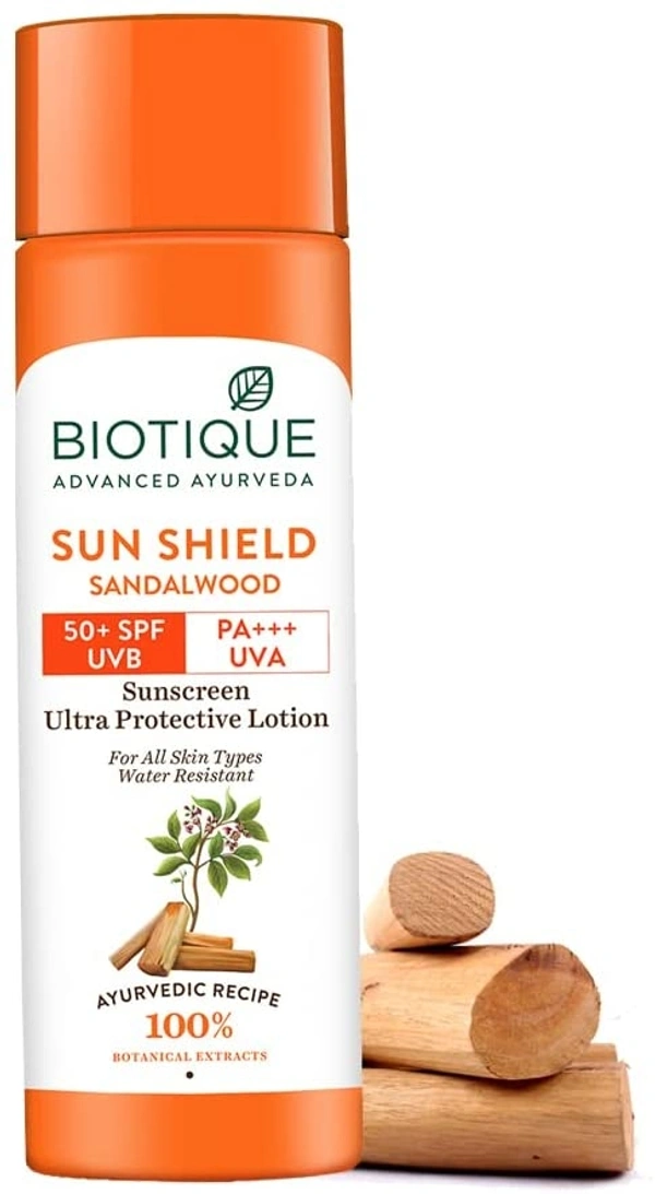 Biotique Bio Sandalwood Sunscreen Ultra Soothing Face Lotion, SPF 50+, 100ml