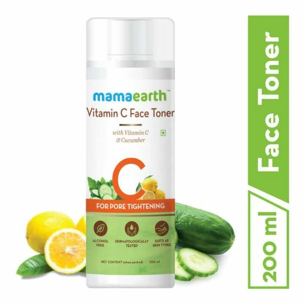 Mamaearth Vitamin C Toner For Face, with Vitamin C & Cucumber for Pore Tightening 200 ml