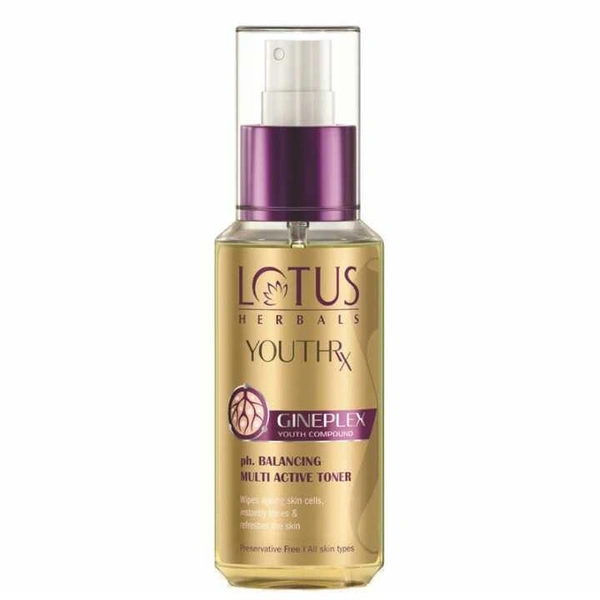 Lotus Herbals Youth RX PH Balancing Multi Active Toner, 100ml