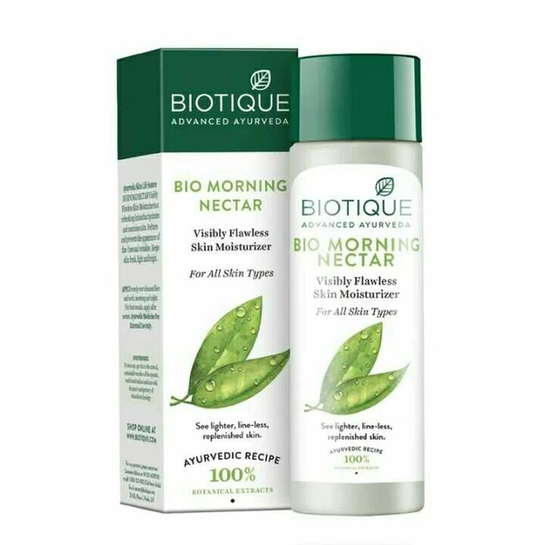 Biotique Morning Nectar Flawless Skin moisturizer for All Skin Types, 190ml