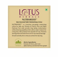 Lotus Herbals Nutramoist Skin Renewal Daily Moisturising Creme, SPF 25, 50g