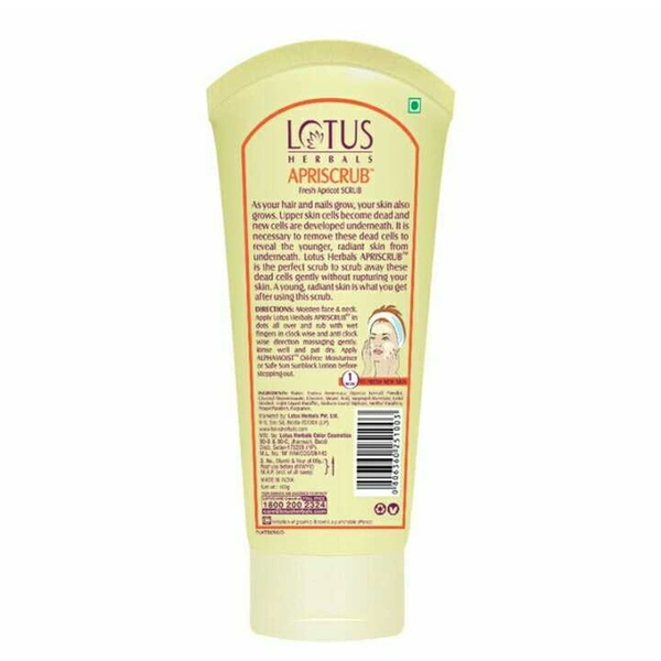 lotus Herbals Fresh Apricot Scrub 100gm