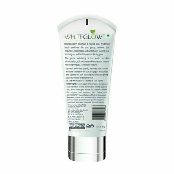 LOTUS White Glow Oatmeal & Yogurt Skin Whitening Scrub 100g
