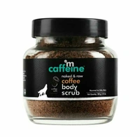 mCaffeine Naked & Raw Coffee Body Scrub, 100 g | Coconut | Tan Removal | Oily/Normal Skin | Paraben & SLS Free