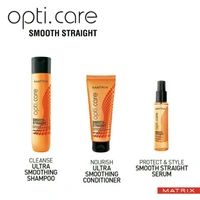 MATRIX Opti Care Professional Shampoo | Controls frizz leaving hair salon like Smooth Straight | With Shea Butter | For Unruly Hair | Paraben Free 200ml