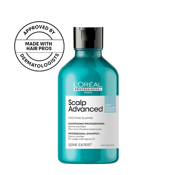 Loreal Professionnel Scalp Advanced Anti-Dandruff Dermo-Clarifier Shampoo - Formerly Instant Clear  Loreal Professionnel Scalp Advanced Anti-Dandruff Dermo-Clarifier Shampoo 300Ml